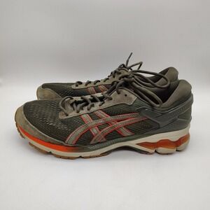 Asics Gel-Kayano 26 Shoes Mens Size 11.5 Green Orange Running Sneakers FlyteFoam